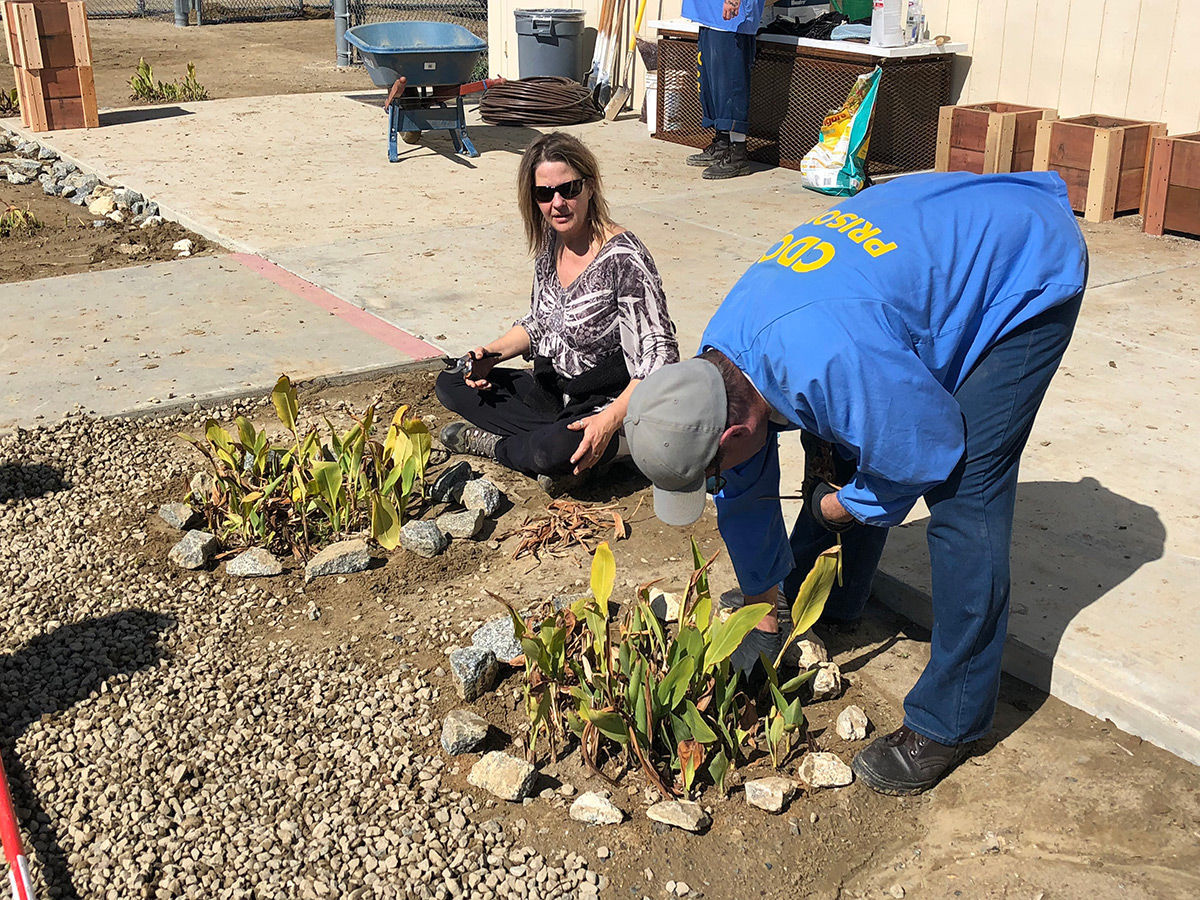 Avenal State Prison garden